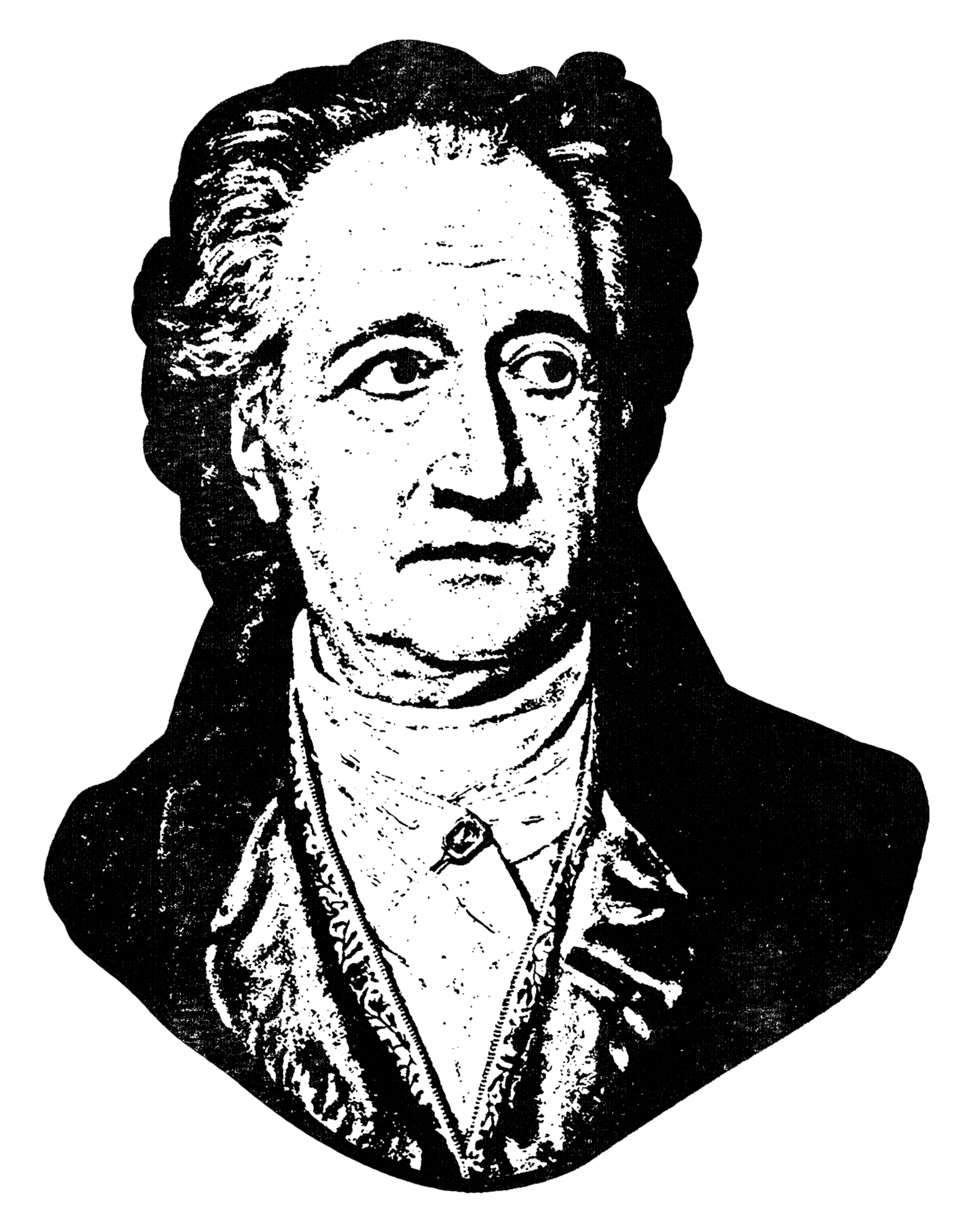 Silhouette von Johann Wolfgang von Goethe